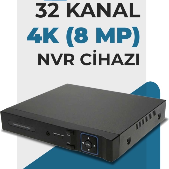 J-TECH 4K 32 Kanal Network Video 8MP 10TB XMeye NVR IP Kamera Güvenlik Kayıt Cihazı J-O32NVR