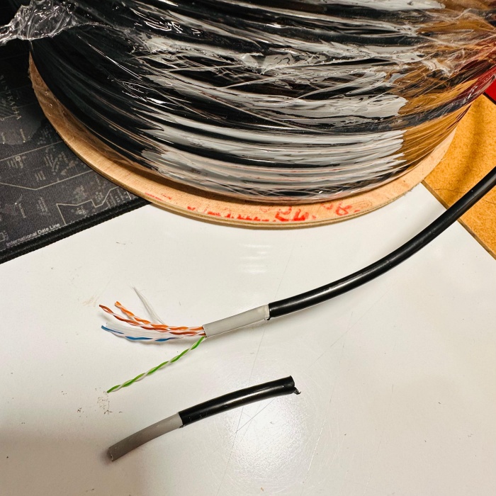 İronix Outdoor 305 Metre CAT6 FTP Çift Katmanlı Dış Ortam Network İnternet Kablosu