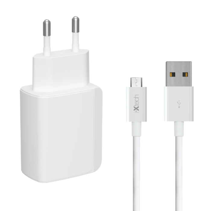 ixtech Ix-CC012 Usb To Lightning/Micro/Type-C Kablo ve Hızlı Adaptör Şarj Seti