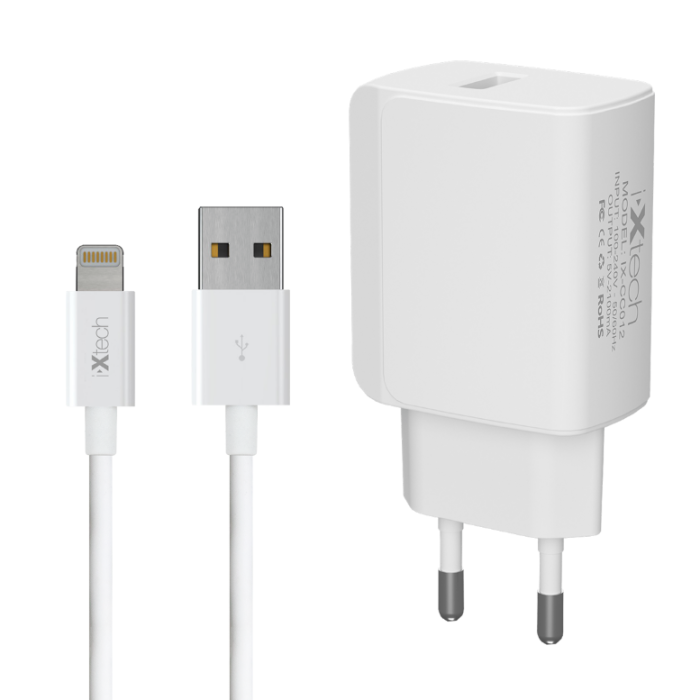 ixtech Ix-CC012 Usb To Lightning/Micro/Type-C Kablo ve Hızlı Adaptör Şarj Seti