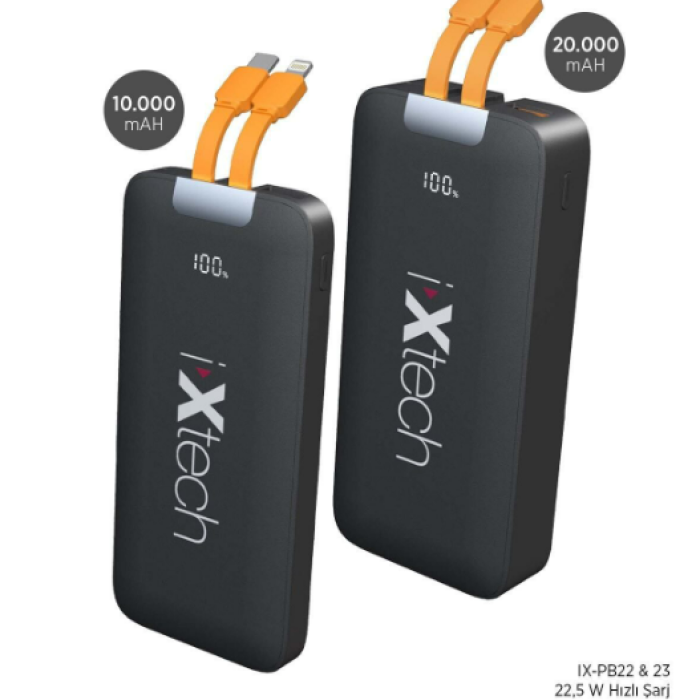 ixtech Ix-PB023&PB022 Powerbank Taşınabilir Şarj Cihazı