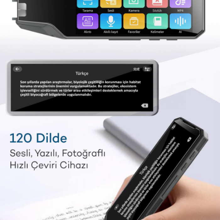 ixtech Ix-TR01 Dil Çeviri Cihazı 120 Dil Çeviri Özellikli