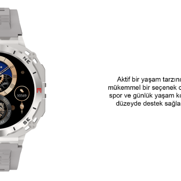 ixtech XeeFit-F1 Akıllı Saat Amoled Ekran Sesli Asistan Konuşma Özellikli