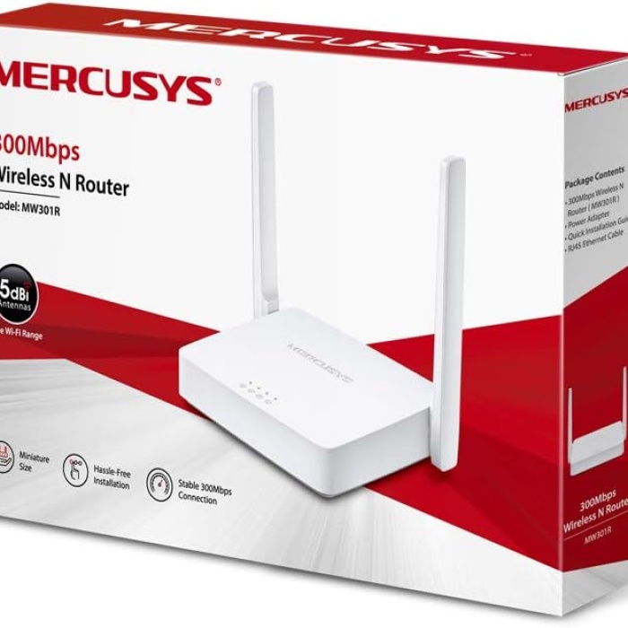 Tp-Link Mercusys MW301R 300Mbps 5Dbi 2 Anten 2 Port Kablosuz Router