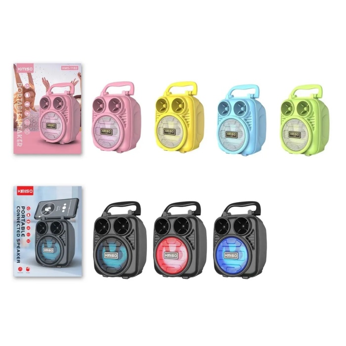 Platoon PL-4512 BT/USB SD 3 inç Bluetooth Rgb Işıklı Taşınabilir Hoparlör