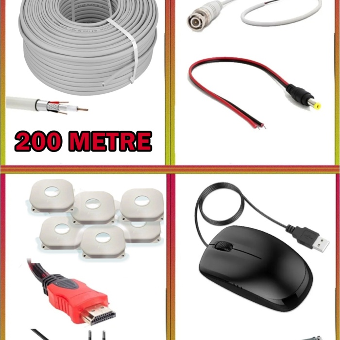 8 Kameralı IP Set 1TB 3060- 5MP Sony Lensli HD Gece Renkli Güvenlik Kamerası Sistemi -Cepten izle