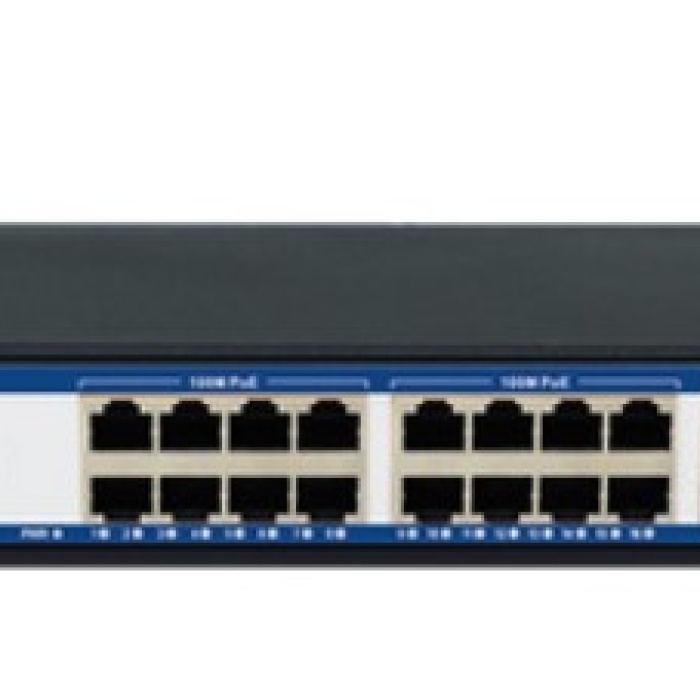 Scodeno S200 16 Port 2*10/100/1000Mbps PoE Switch 2 Uplink - 16 Port PoE Switch 240W Watt