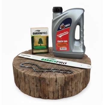 Stihl MS 250 Uyumlu Motorlu Testere Kılavuzu,3 Lt Yağ ve Zincir