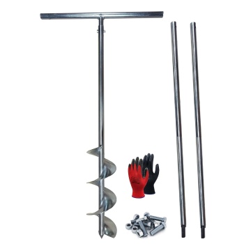 Galvaniz Toprak Delme Sondaj Burgusu Çap 15 cm Boy 3 mt