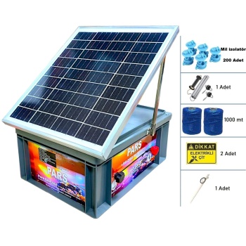 Güneş Panelli Ve Akülü Sensörlü Ayı,Domuz Kovar Mil İzolatörlü Set-1000
