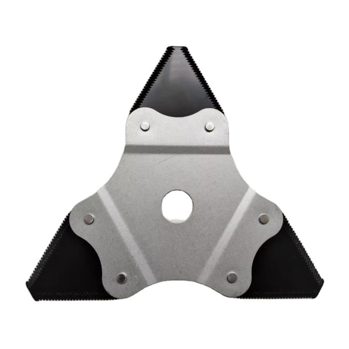 Motorlu Tırpan Çelik Testere Dişli 3T Üçgen Bıçak