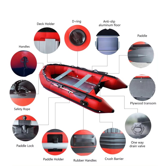 Tomking TK RIB-300 Alüminyum Tabanlı Şişme Bot 4+1