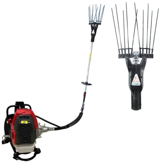 GardenPro Motorlu Tırpan + Baseh Flap Zeytin Hasat Makinası