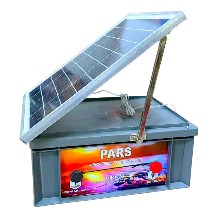 Güneş Panelli Ve Akülü Sensörlü Profesyonel Hazır Domuz Çit Cihazı