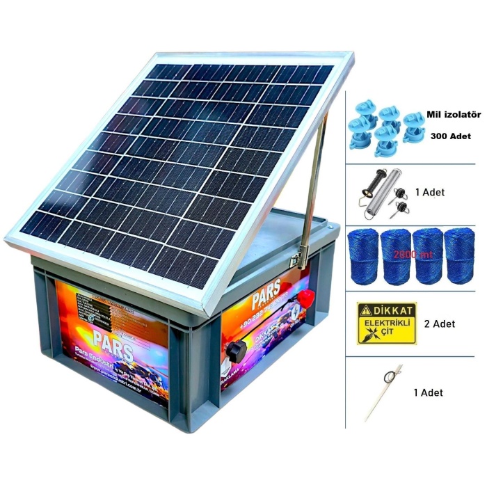 Güneş Panelli Ve Akülü Sensörlü Ayı,Domuz Kovar Mil İzolatörlü Set-2000