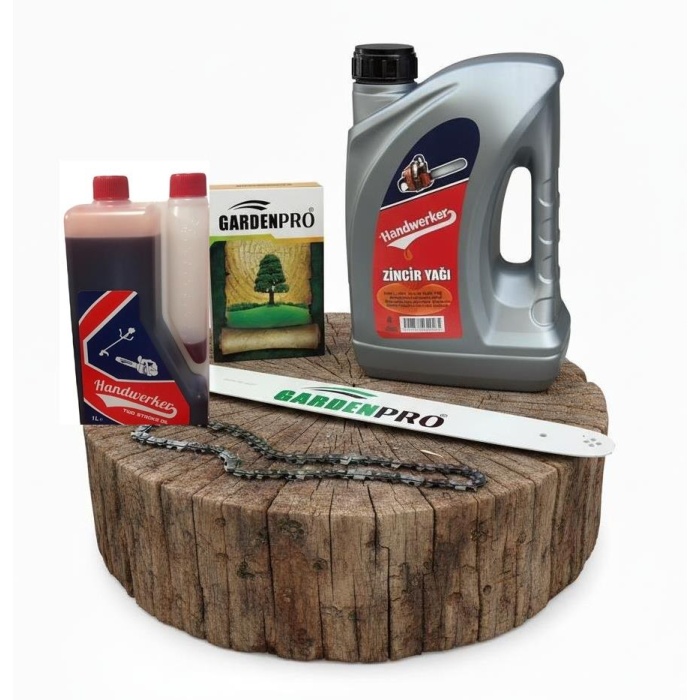 Stihl MS 250 Uyumlu Kılavuz,Zincir,3 Lt Zincir ve 1 lt Benzin Karışım Yağı