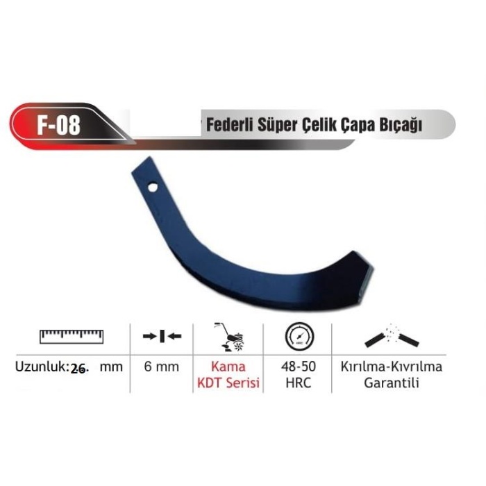 Kama KDT Serisi Çapa Bıçağı 18 Adet