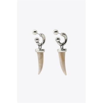 Fildişi Küpe - Gümüş