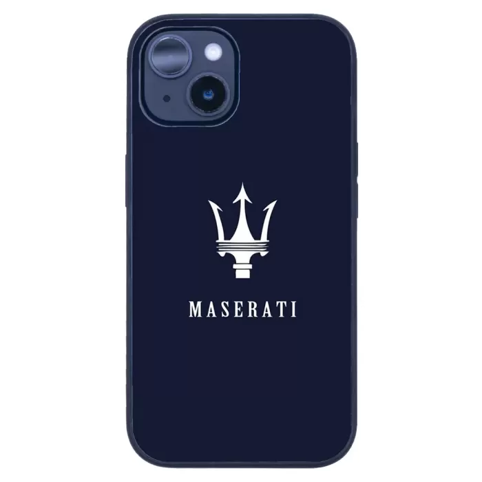 iPhone 14 Plus Tamperli Glossy Cam Kapak - Maserati
