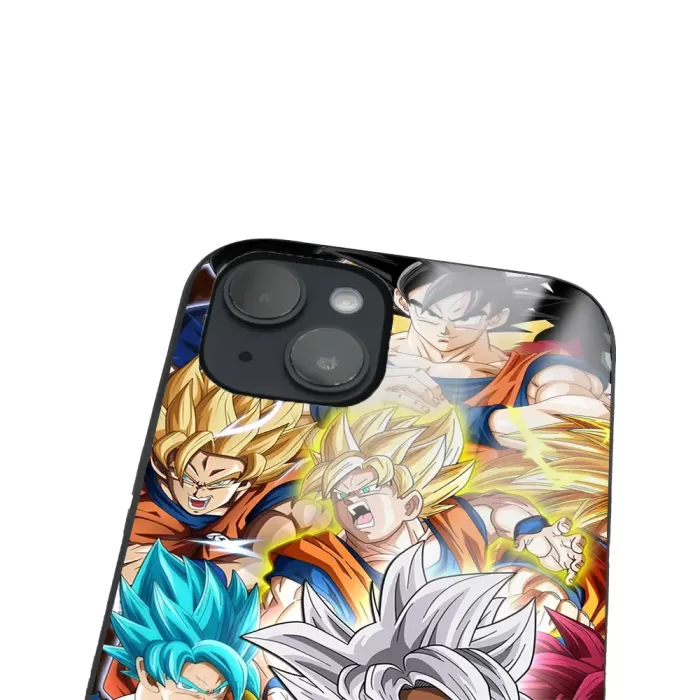iPhone 14 Tamperli Glossy Cam Kapak - Anime