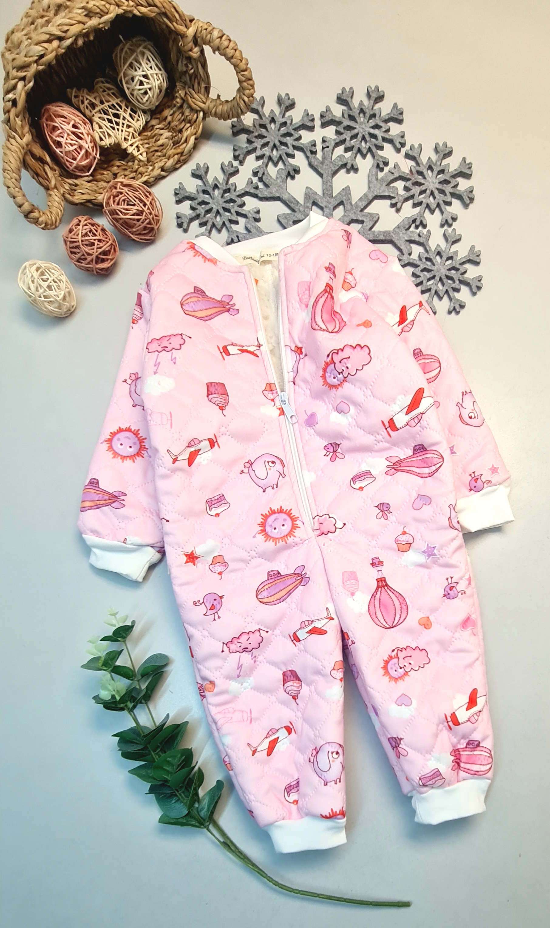 Battaniyem Pembe Çift Katlı Tulum