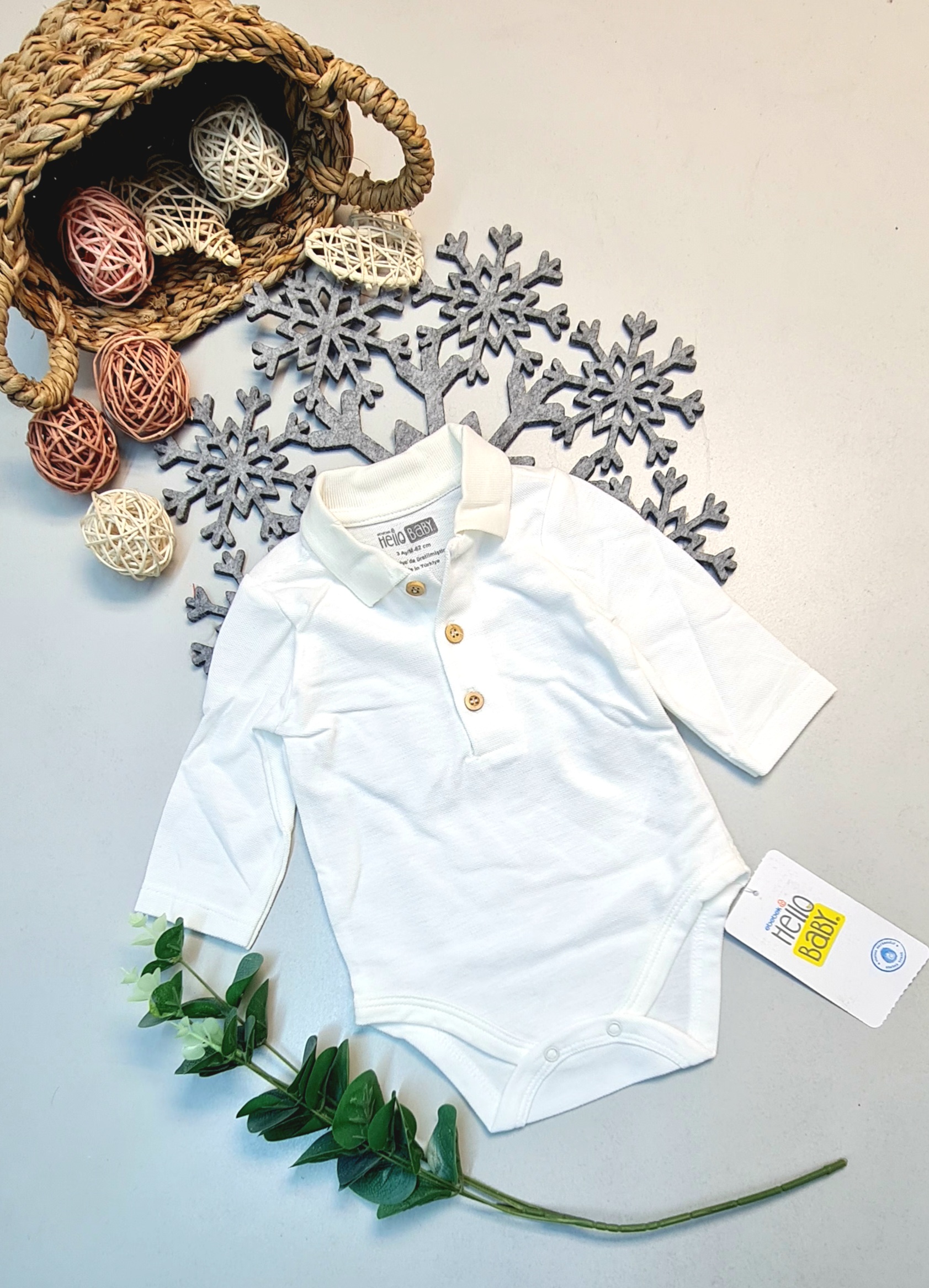 Hello Baby Yakalı Body