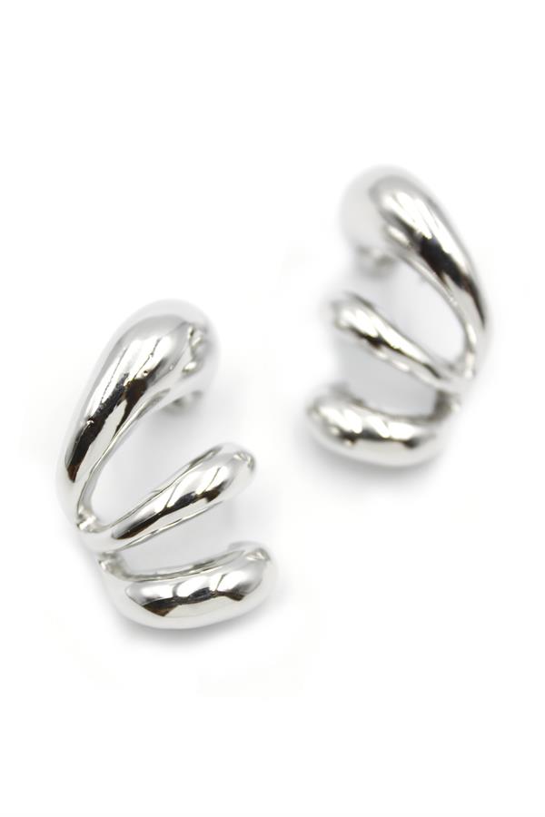 ZR Halka Küpe - Gümüş Rengi