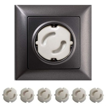 Bebek Çocuk Priz Koruma Kapağı (6 Adet) Çocuk Güvenliği, Priz Muhafazası, Priz Kapatıcı (4915) Go-53-vice/(1395)