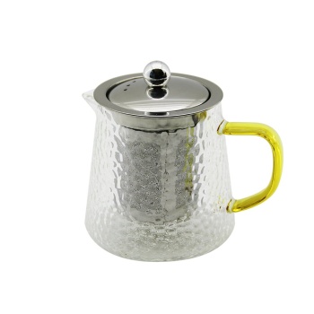 Yuvarlak Kabartmalı - Borosilikat  Cam Demlik 550ml (4915) Go-53-vice/(1395)