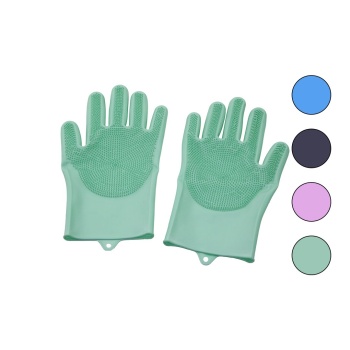 2pcs   Renkli Silikon   Tırtırlı  Bulaşık Eldiveni (4915) Go-53-vice/(1395)