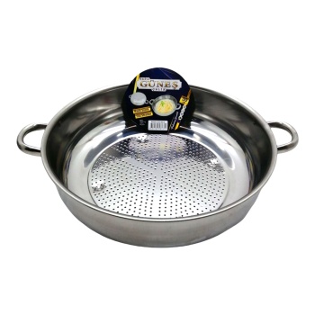 No-3 - 30cm Basık Süzek Metal Süzgeç (4915) Go-53-vice/(1395)