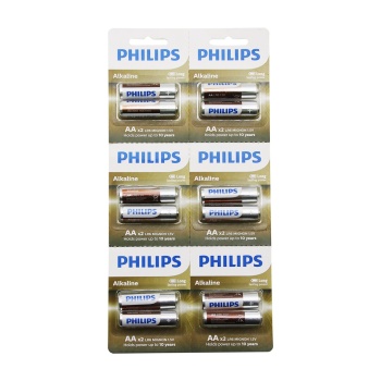 Phılıps  Alkaline Kalem - Aa - 1.5v  Pil  12pcs= 2li X 6 (4915) Go-53-vice/(1395)