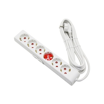 Rı-tech  6lı - 5mt  Uzatma Kablo - Topraklı Grup Priz  001 175 610002 05 00 (4915) Go-53-vice/(1395)