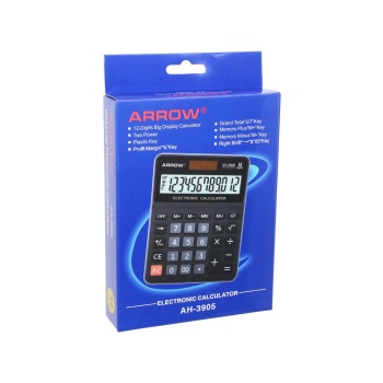 12 Haneli  Hesap Makinesi  Güneş Enerjili - Pilli   17.5 X 12.5 X 1.7cm   170gr (4915) Go-53-vice/(1395)