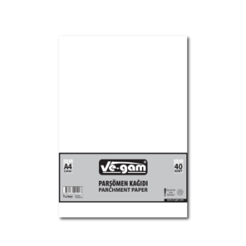 A4 40 Parça  Çizgisiz Parşömen Kağıdı (4915) Go-53-vice/(1395)