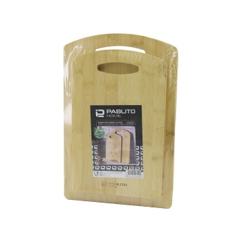 2pcs Set  Ahşap Bambu Kesim Panosu - Kesme Tahtası  18x28x1cm--22x32x1cm (4915) Go-53-vice/(1395)
