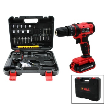 Banco Bn-5 F-136 Stanlıy Kırmızı 24w Professıonal Şarjlı Darbeli Matkap Seti Çantalı (4915) Go-53-vice/(1395)