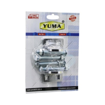 Yuma Ym-730-1 Kapı Emniyet Rezesi  Asma Kilit Takılabilir Menteşe (4915) Go-53-vice/(1395)