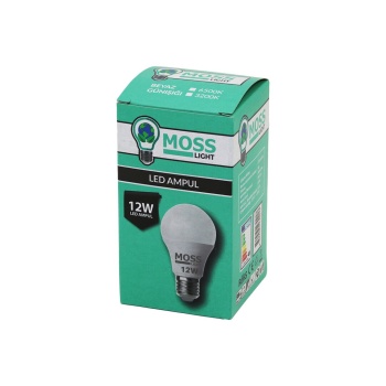 Moss Lıght  12w   Beyaz  Led Ampul  E27   960lm   6500k (4915) Go-53-vice/(1395)