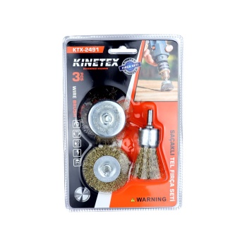 3pcs  Saçaklı Tel Fırça Seti (4915) Go-53-vice/(1395)