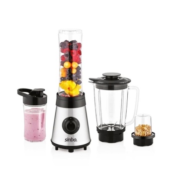 Buz Kırıcı - Kahve Öğütücü Hazneli - Şişeli Çok Amaçlı Smoothıe Blender 800ml - 500w Shb-3190 (4915) Go-53-vice/(1395)