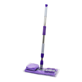 130cm Saplı 360° Döner Saplı Palet Mop - M.fiber Paspas Yedek Bezli Duvar Silme Mop (4915) Go-53-vice/(1395)