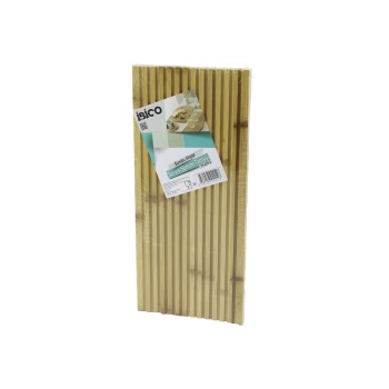 D.gen  Düz Kanallı  Çift Taraf=düz - Kanallı Ahşap Bambu Servis Sunum Tahtası  17 X 39 X 1.5cm (4915) Go-53-vice/(1395)