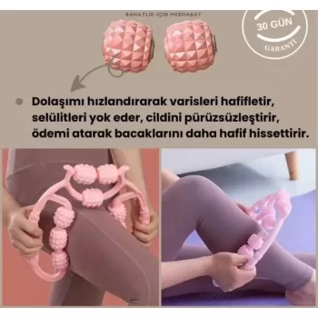 9 Tekerlekli Yoga Fitness Silindiri (roller) (4915) Go-53-vice/(1395)