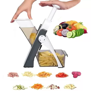 Çok Amaçlı Basmalı Sebze Dilimleyici Doğrayıcı Mandolin Brava Spring Slicer Kitchenmate (4915) Go-53-vice/(1395)