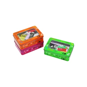 Metal Kutu Dikiş Seti İplik - Mezura - Tekstil Makası - İğne - Yüzük (4915) Go-53-vice/(1395)