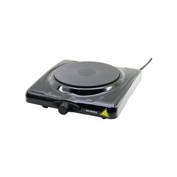 Siyah Tek Gözlü Elektrikli Ocak Hotplate 1500w Ayarlanabilir Termostat Kolay Temizlenebilir Uyarı Lambası Lx-7115 (4915)