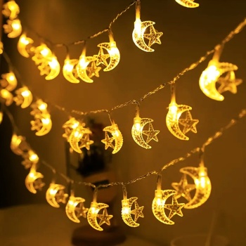 Gün Işığı - Ay-yıldız 3mt Pilli 2 Fonksiyonlu Peri Led - Dekor Lamba (4915)