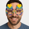 Cupcake Temalı Doğum Günü Renkli Karton Happy Birthday Gözlüğü 6 Adet (4915) Go-53-vice/(1395)