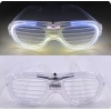 Beyaz Led Işıklı Parti Gözlüğü - Neon Glow Şerit Gözlük 3 Modlu (4915) Go-53-vice/(1395)